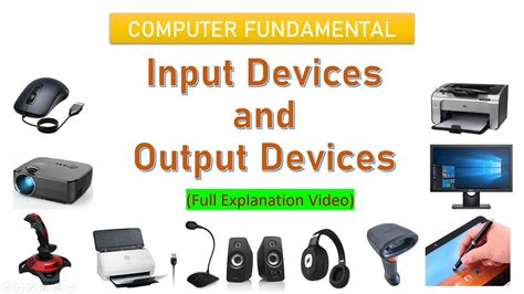 Input And Output Devices Computer Fundamentals Explanation Video