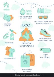 Sustainable fashion infographic vectors stock for free download about ...