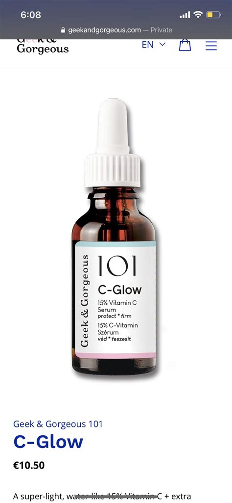 Geek & Gorgeous - Vitamin C ‘C-Glow’ reviews please! : r/EuroSkincare