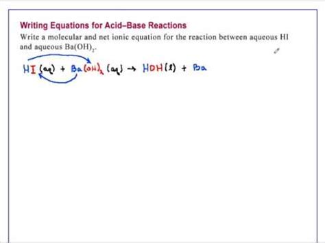 Net Ionic Equations - Acid-Base, PPT, Gas Forming | Doovi