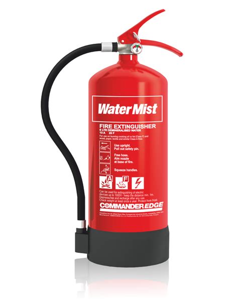 Commander Water Mist 6L Water Mist Fire Extinguisher