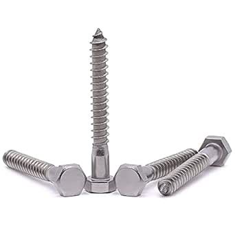 M10 X 80mm Hex Head Lag Bolts Screws 304 Stainless Steel 18 8 Hexagon