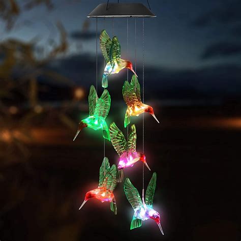 SEEDWARE Solar Wind Chime Color Changing Ball Wind Chimes LED