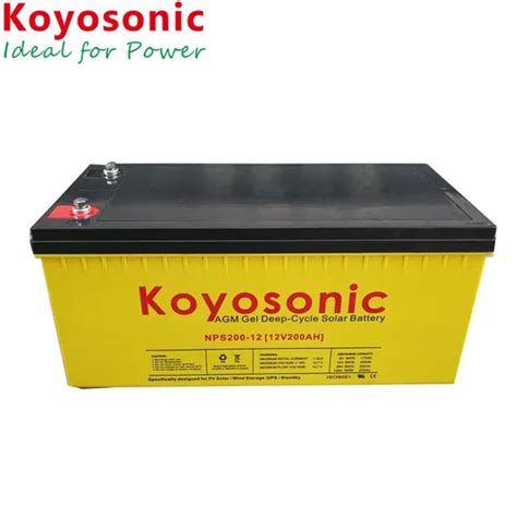 Koyosonic 12v 260ah Motive Power Gel Battery Cold Cranking Battery For