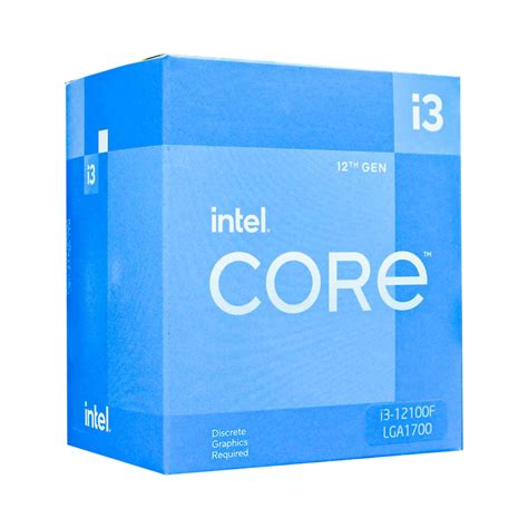 CPU Intel Core i3 12100F 3 3GHz turbo up to 4 3GHz 4 nhân 8 luồng