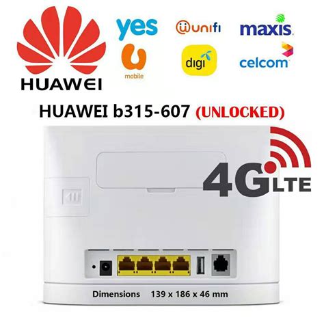 Modified Huawei B315 607 4G Router Sim Unlocked Modem Router Hotspot