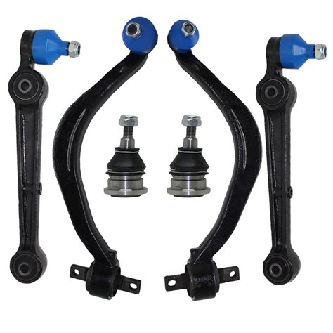 6pc Front Lower Control Arms Upper Ball Joints Suspension Kit