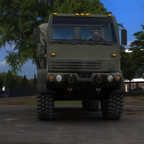 3d model m1083 mtv army truck