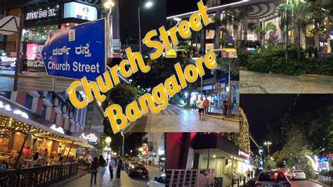 Bangalore Church Street Nightlife Night Walk Street Shopping