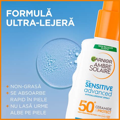 Spray De Corp Pentru Adulti Garnier Ambre Solaire Sensitive Advanced