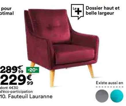 Promo Fauteuil Lauranne Chez BUT ICatalogue Fr