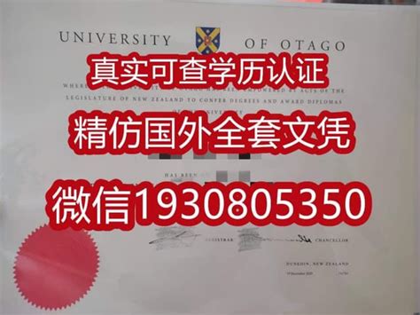 奥塔哥大学文凭证书认证 Ppt