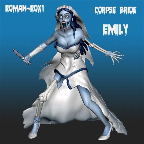 Free OBJ file Corpse bride emily fan art 🎨・Template to download and 3D ...