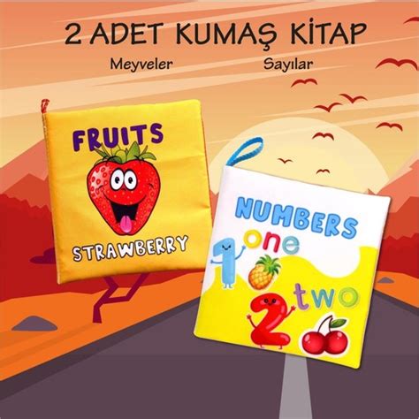 SuperShop 2 Kitap Tox Ingilizce Meyveler ve Rakamlar Kumaş Fiyatı