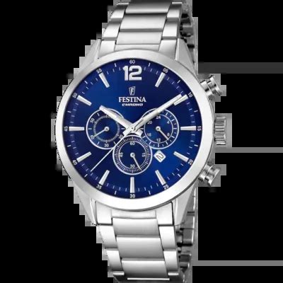 Reloj FESTINA Para Hombre F20343 Timeless Chronograph Caja De Acero