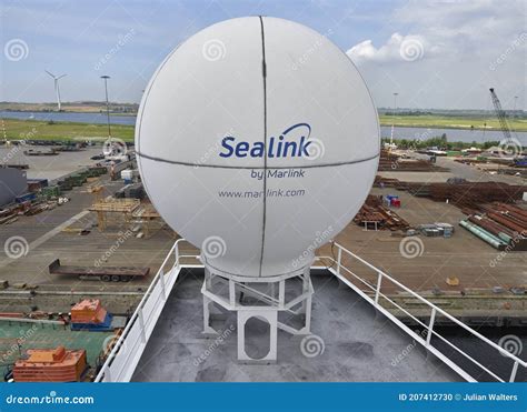 One Of The Marlink Sealink Communication Domes Onboard A Seismic Vessel