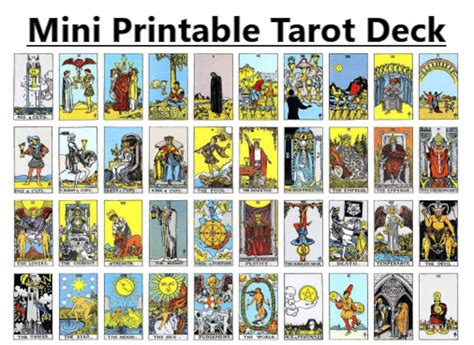 Tarot Deck Printable