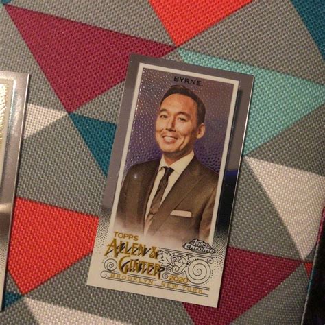 Mini 2020 Topps Chrome Allen And Ginter 252 Steve Byrne Actor