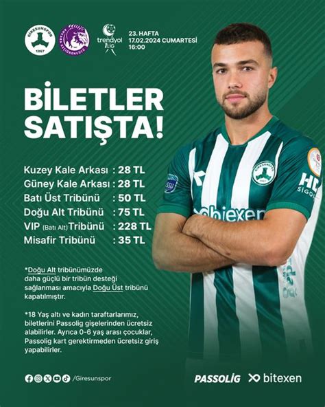 Giresunspor Keçiörengücü biletleri kaç TL Giresunspor Giresun