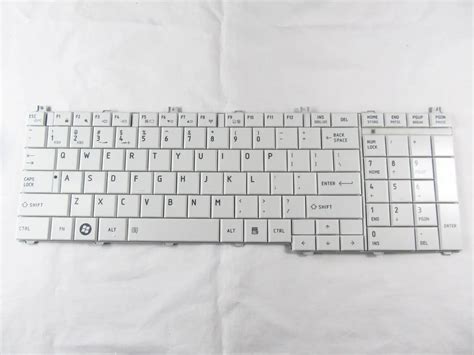 Genuine For TOSHIBA SATELLITE L655D S5109 White Laptop Keyboard US