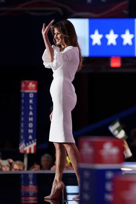 Melania Trump In Roksanda At The Republican National Convention Day One Tom Lorenzo