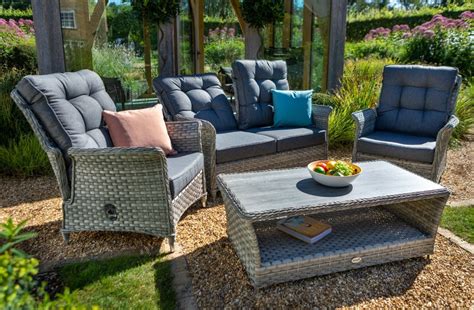 Hartman Heritage Seat Reclining Lounge Set In Ash Slate Garden