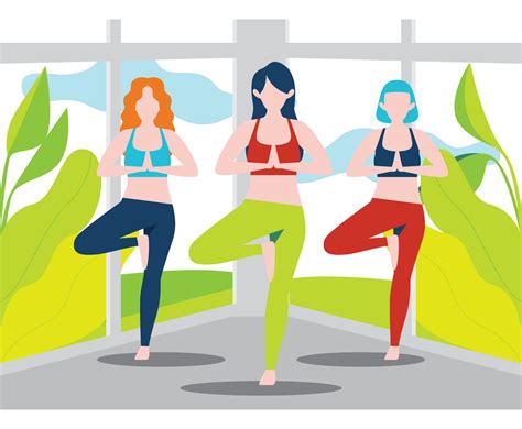 Yoga Class Vector Art & Graphics | freevector.com