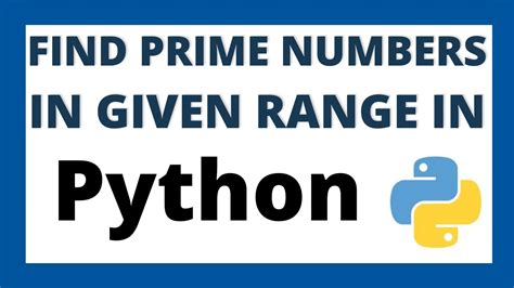 Python Program To Print All Prime Numbers In An Interval Prime