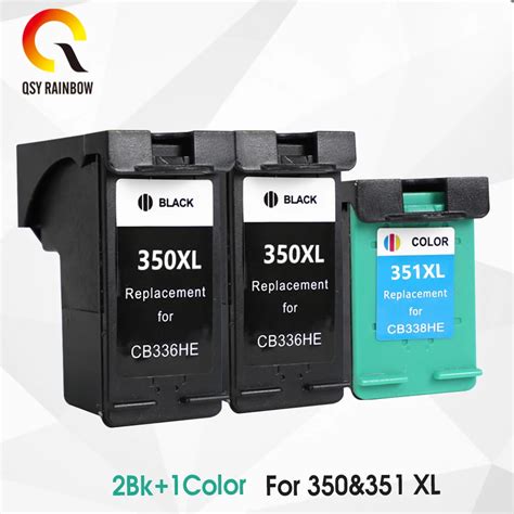 QSYRAINBOW 350XL 351XL Substituição do cartucho de tinta para HP 350