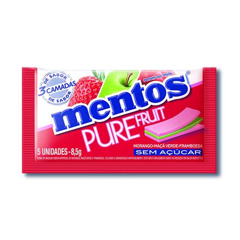 Mentos Pure Fruit 85g Дъвки и бонбони