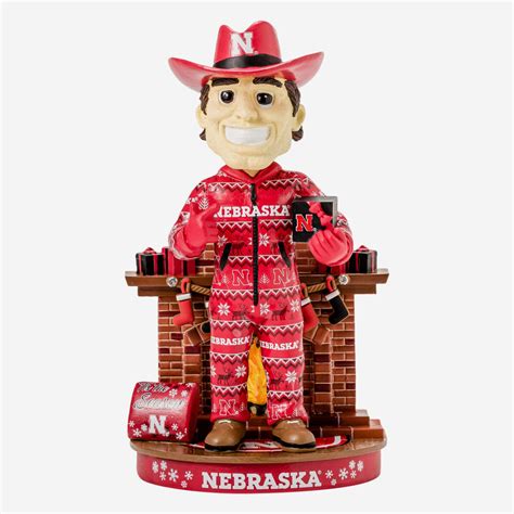 Herbie Husker Nebraska Cornhuskers Holiday Mascot Bobblehead FOCO