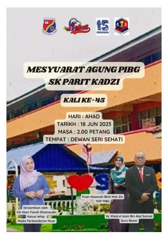 Buku Program Mesyuarat Agung Pibg Sk Parit Kadzi Kali Ke G