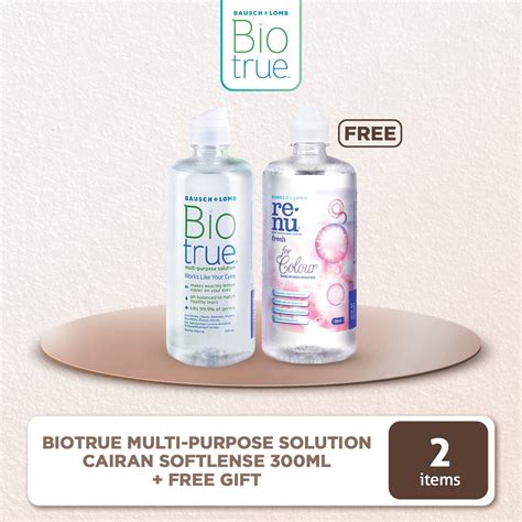 Jual Biotrue Multi Purpose Solution Cairan Softlense Ml Free Renu