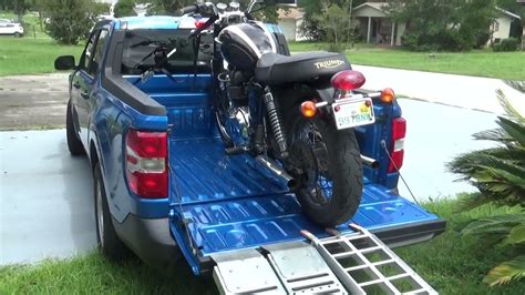 Loading A Motorcycle Into A Ford Maverick YouTube