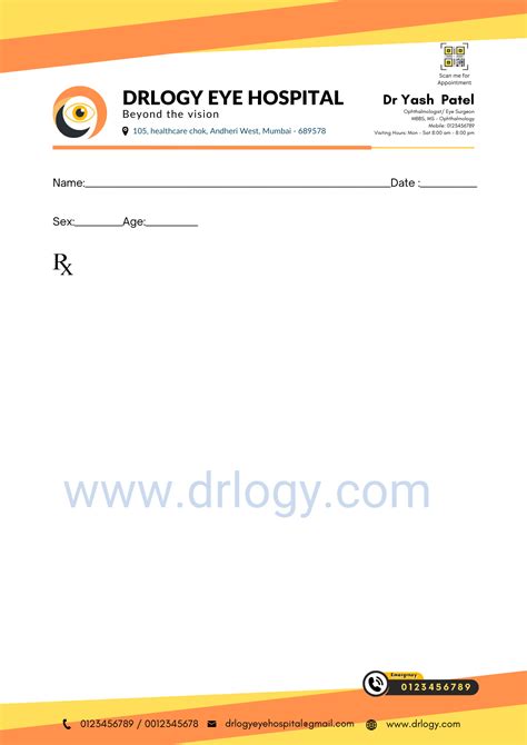 1000+ Hospital Letterhead Format & Design | Drlogy