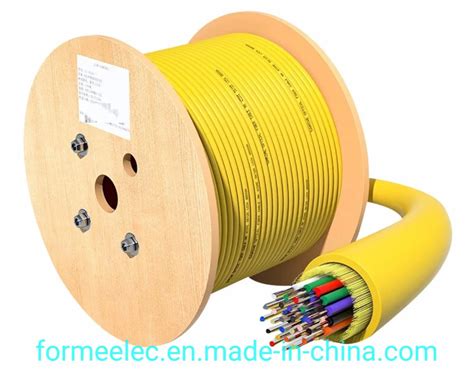 Indoor Single Mode Optical Fiber Cable GJFJV 24 Core Ftto Fiber Optic