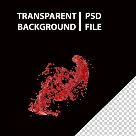 Salpicadura Roja Png Archivo PSD Premium