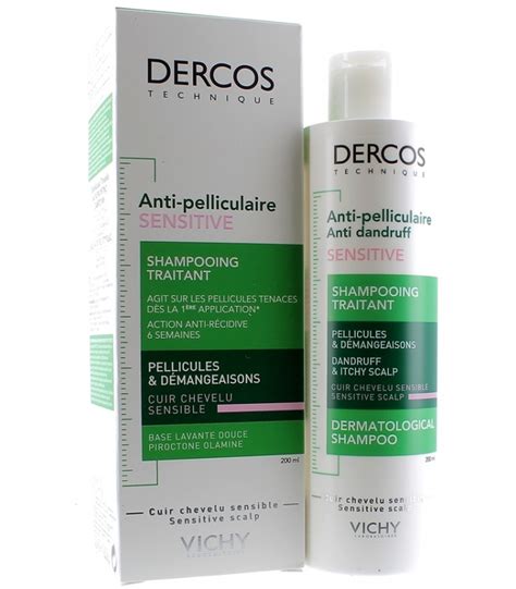 VICHY DERCOS SHAMPOOING ANTI PELLICULAIRE SENSITIVE 200ML Sur Mapar