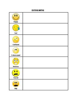 emotions writing  kelsey dudley tpt