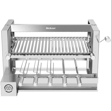 Makeer Kit Churrasqueira Gourmet Completa Inox Grill Elevat Rio