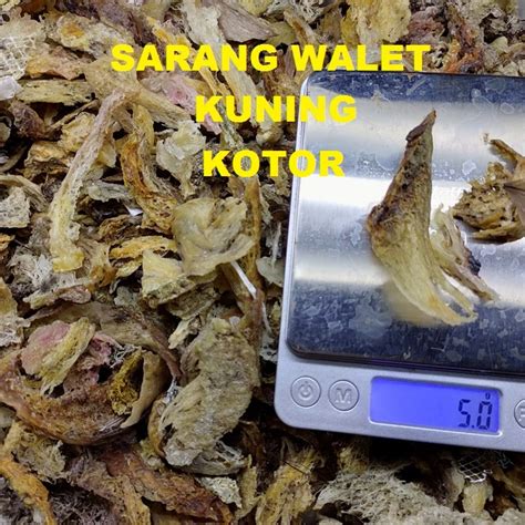 Jual SARANG BURUNG WALET Atau YANWO Asli Kotor KAKIAN Campur TAPAK