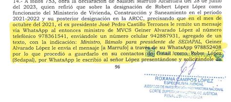 Caso La Unión Salatiel Marrufo Fue El Delator De ‘los Operadores De La