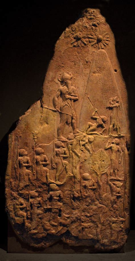 Victory Stele of Naram-Sin, king of Akkad. c. 2250 BCE. Brought from ...