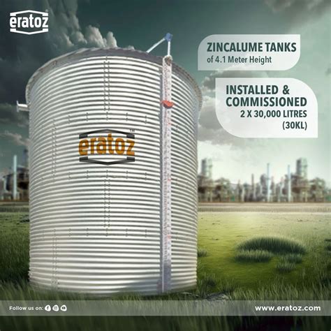 Zinc Aluminium Water Storage Tanks More Than L At Rs Litre In