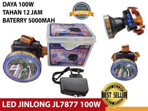 Jual Senter Kepala Jinlong Jl W Led Headlamp Led Super Terang Di