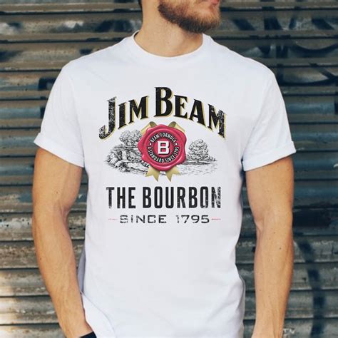 Jim Beam Whisky T Shirt The Bourbon Unisex Tee Shirt With Graphic Worn