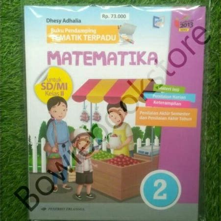 Jual Buku Pendamping Tematik Terpadu Matematika Untuk Sd Mi Kelas Ii