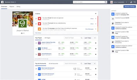 facebook pages manager dashboard comparecampcom