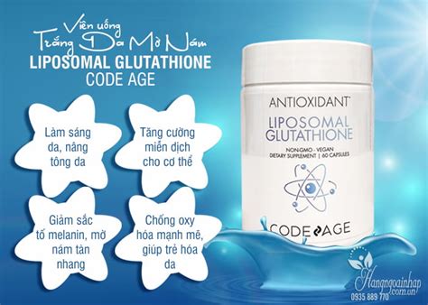 Viên Uống Trắng Da Liposomal Glutathione Code Age Mỹ Giá Tốt