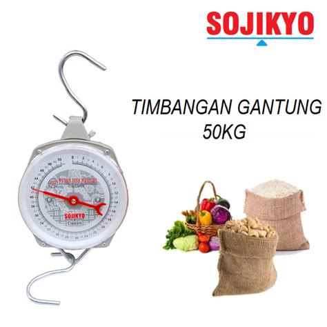 Nankai Sojikyo Hanging Scale Timbangan Gantung Pengukur Berat 50kg